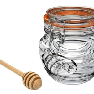 Kilner Clip Top Honigtopf Mit Buchenholz-Löffel 7