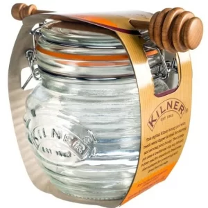 Kilner Clip Top Honigtopf Mit Buchenholz-Löffel 9