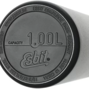 Esbit MAJORIS Edelstahl Isolierflasche Mit Doppelwandigem Edelstahl-Becher, 1L, Schwarz 17