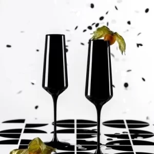 Leonardo Sektglas ETNA 2er-Set 280 Ml Schwarz 8