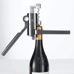 Le Creuset Screwpull Korkenzieher Leverpull LM-G10 Geo In Black Metal 7