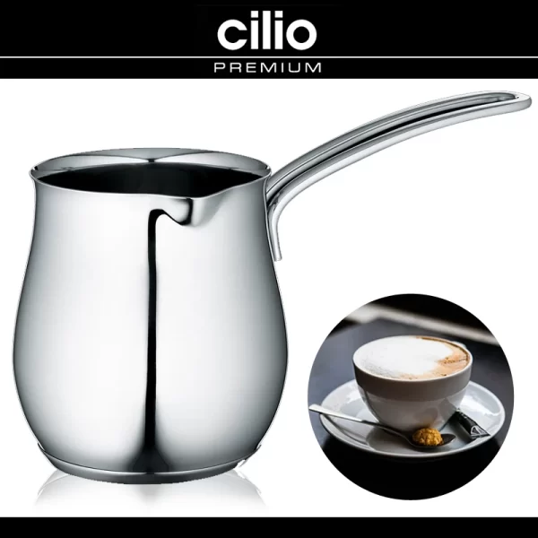 Cilio – Aufschäumbecher “Professional” 750 Ml – Edelstahl 3