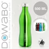 Dowabo – Doppelwandige Isolierflasche – Grün 500 Ml 14