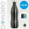 Dowabo – Doppelwandige Isolierflasche – Schwarz 750 Ml 14