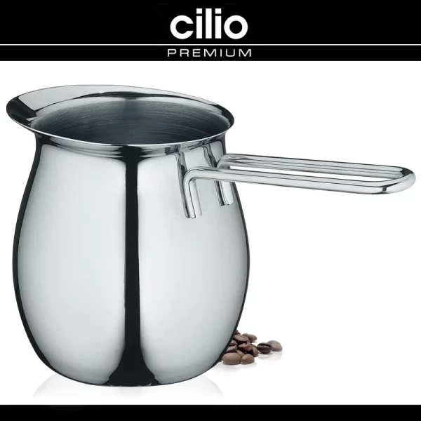 Cilio – Aufschäumbecher “Classic” – Edelstahl 1