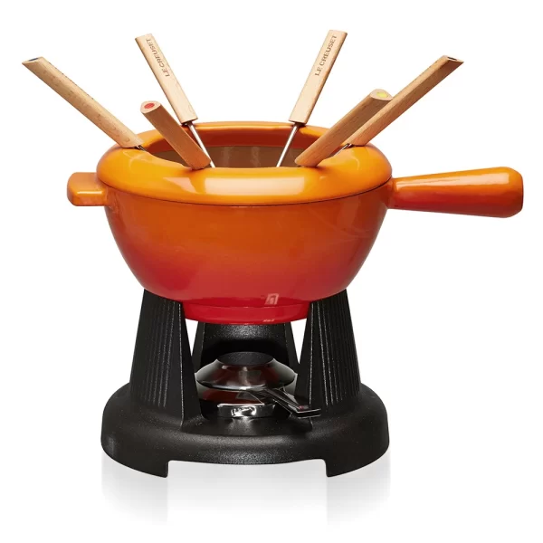Le Creuset – Käsefondue-Set – Ofenrot 1