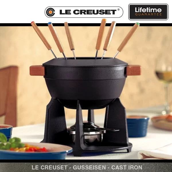 LeCreuset Le Creuset – Fondue-Set – Schwarz 3