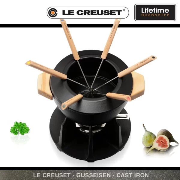 LeCreuset Le Creuset – Fondue-Set – Schwarz 4