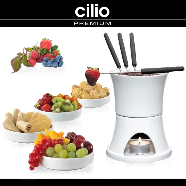 Cilio – Schokoladen-Fondue-Set 10-teilig 1