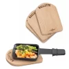 Küchenprofi – Raclette Brettchen Holz 4er Set 8