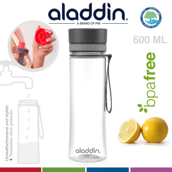 Aladdin – Aveo Trinkflasche – Grey 600 Ml 1