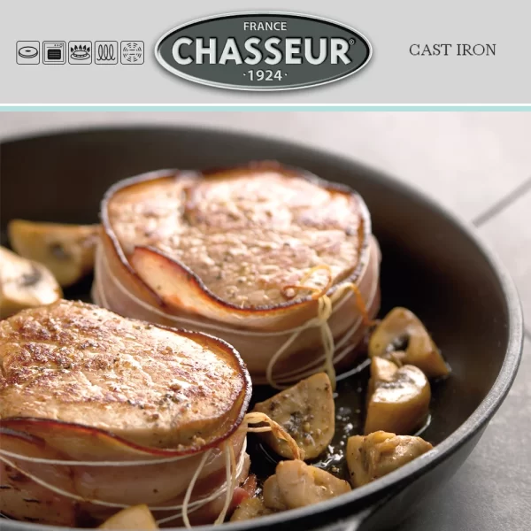 Chasseur – Bratpfanne Aus Gusseisen + Glasdeckel 3