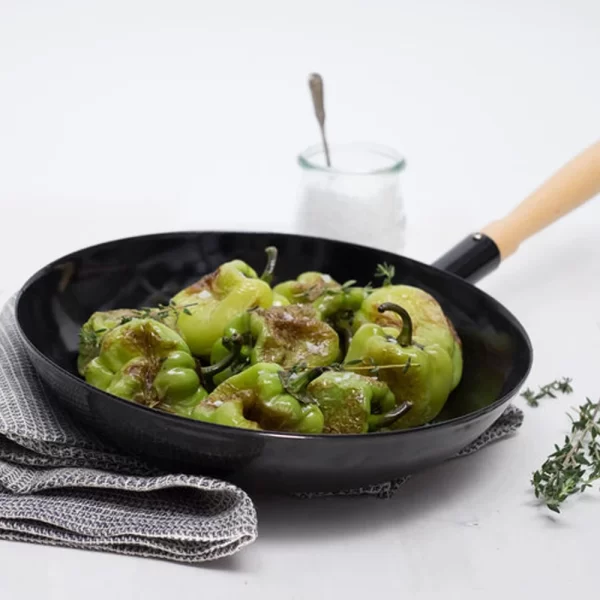 Riess Emaille Riess CLASSIC – Schwarzemaille – Pommes-Frites Pfanne Mit Einsatz 6