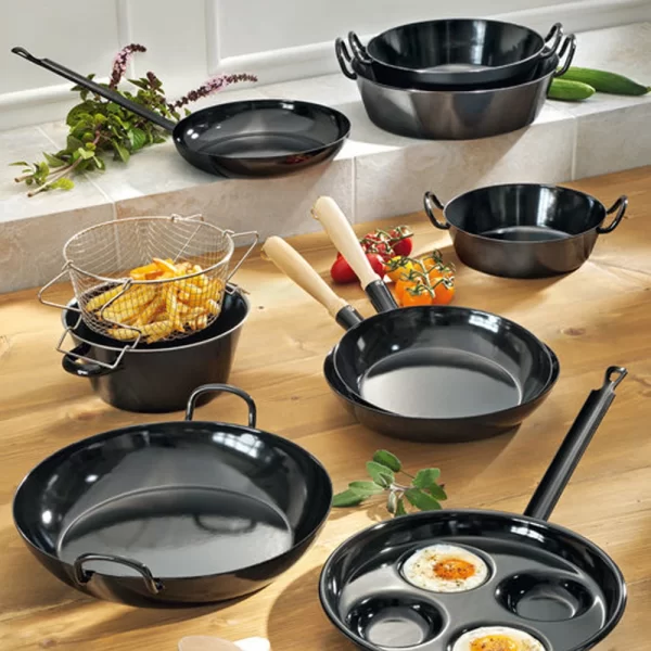 Riess Emaille Riess CLASSIC – Schwarzemaille – Holzknechtpfanne 4