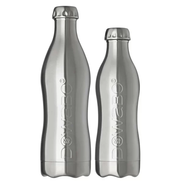 Dowabo – Edelstahl Trinkflasche – Pure Steel Collection Steel 1